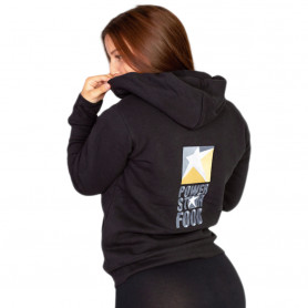 ZIP HOODIE GIRL - schwarz