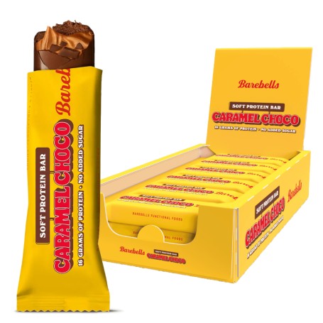 BAREBELLS - Soft Protein Bar - Caramel Choco - 12 x 55 g