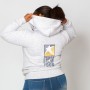 ZIP HOODIE GIRL - gris